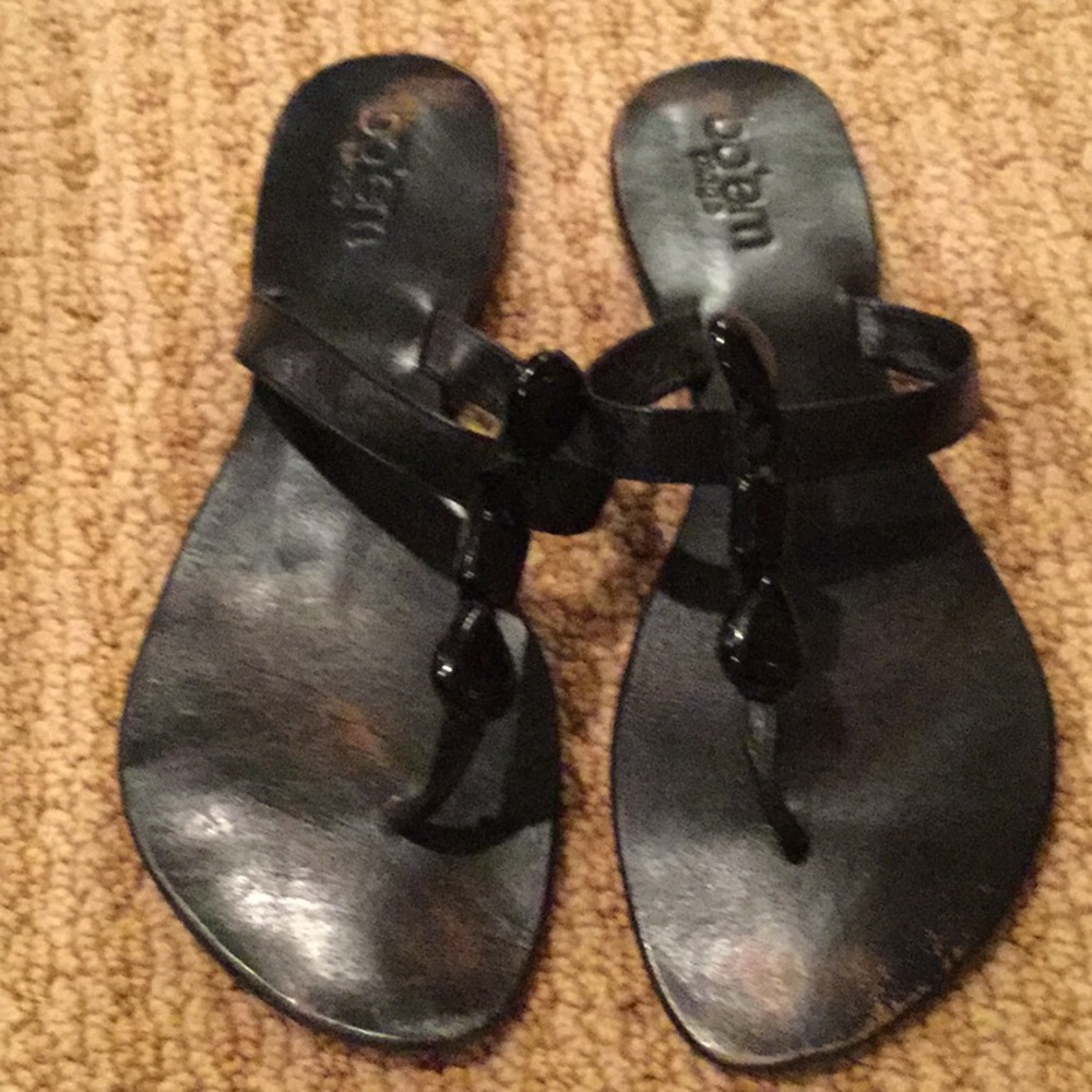 Bo’em Page black beaded sandals